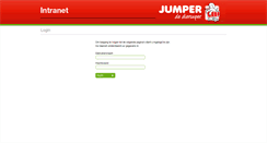 Desktop Screenshot of intranet.jumper.nl